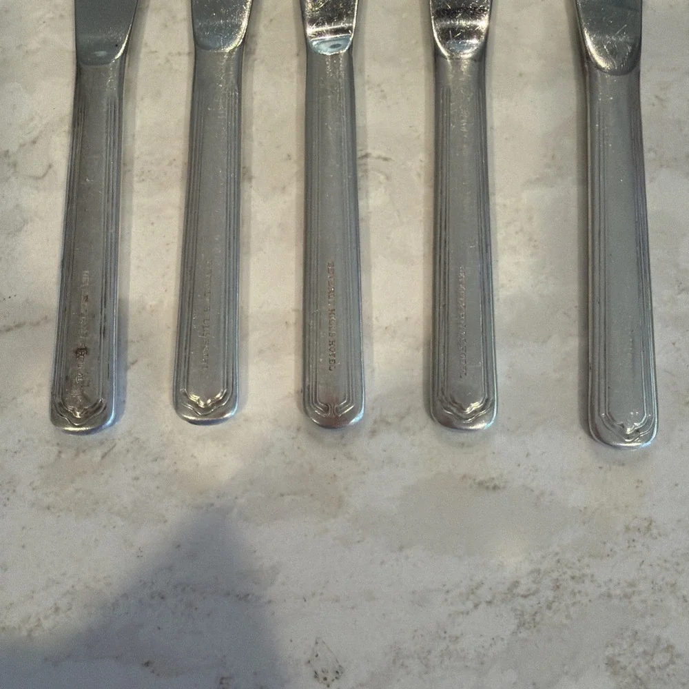 Beverly Hills Hotel Stainless Butter Knives Set of‎ 5 Restaurantware